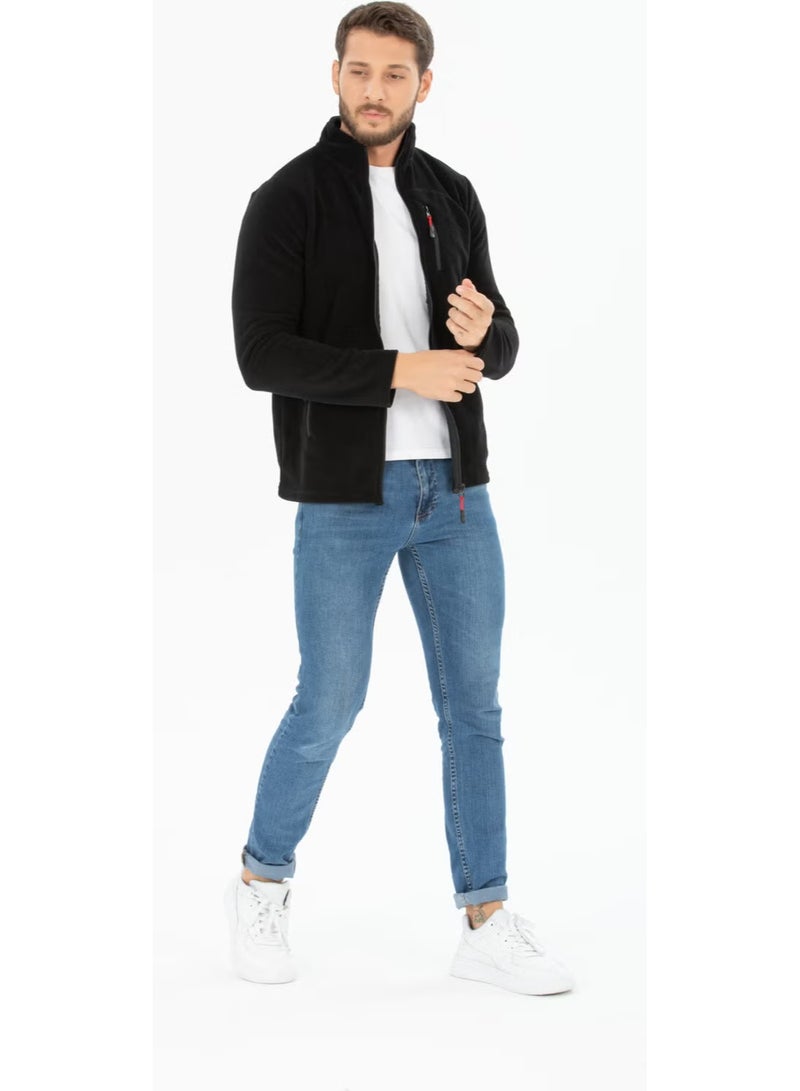 Four Man Men's Polar Fleece Three Pocket Softshell - Image 3